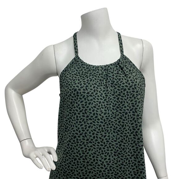Eddie Bauer Womens S Sleeveless Racerback Sport Dress Green Black Black Outdoor - Picture 2 of 13